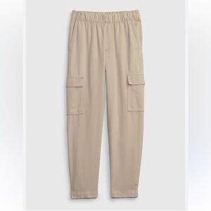 GAP WOMENS MID RISE TWILL CARGO PANTS KHAKI TAN LARGE